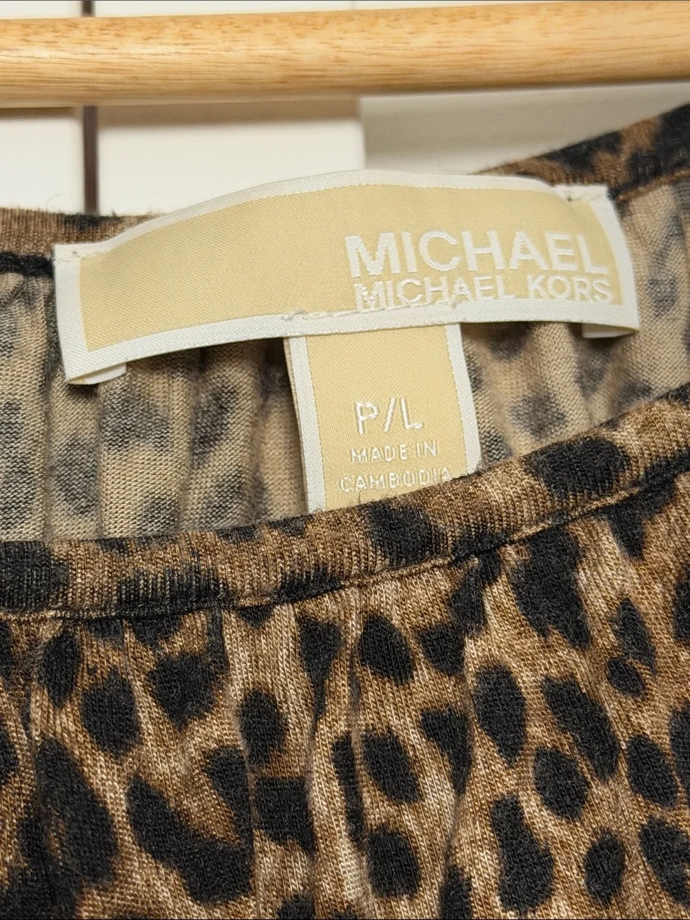 Michael Kors Leopard Print Blouse